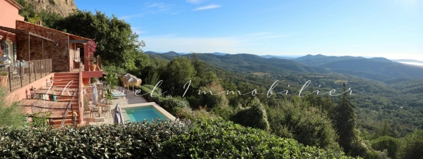 Vente maison, villa La Garde-Freinet - Villa d’exception à vendre à La Garde-Freinet – Vue mer panoramique